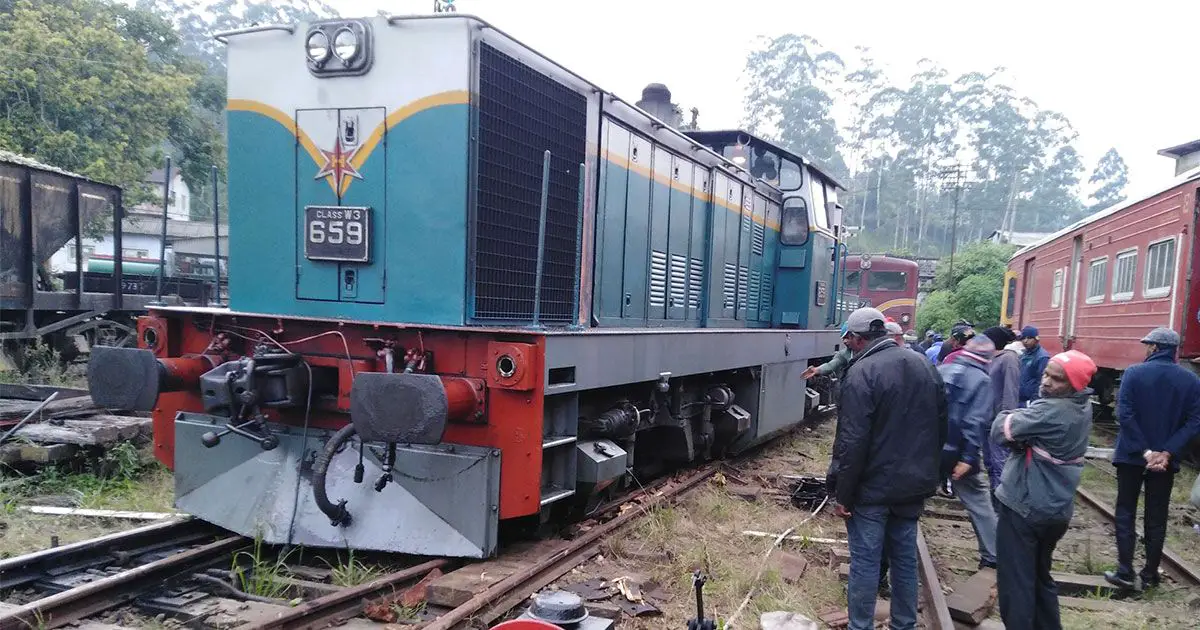 W3 659 Derailed at Talawakele Railway Station