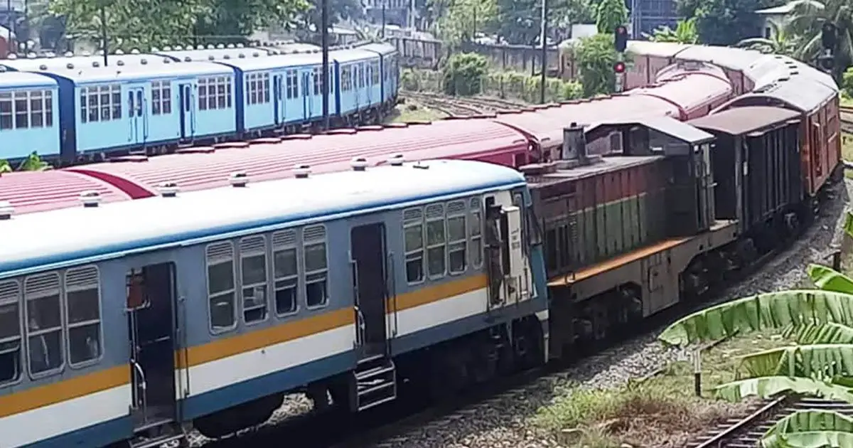 Head-on Train Collision Between Colombo Fort and Maradana Railway Stations