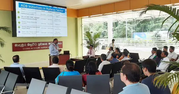 Group of Treasury Officials Visited Kelani Valley Railway Line