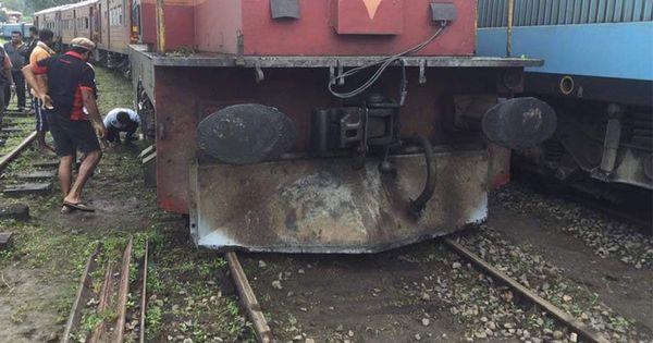 Class M6 797 Derailed at Bandarawela